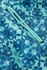 Apparel CA Intimissimi Men Blue Moroccan-Print Swim Shorts 261J-Moroccan Print Aqua Green DD6R6T425 - Image 5