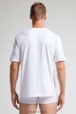 Apparel CA Intimissimi Men Cotton Jersey T-Shirt 001-White DD6R6T226 - Image 3
