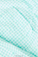 Apparel CA Intimissimi Men Gingham Seersucker Swim Shorts 938I-White/Light Aqua Green DD6R6T418 - Image 5