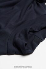 Apparel CA Intimissimi Men Long-sleeve High-Neck Modal-Cashmere Top 800-Midnight Blue DD6R6T251 - Image 4