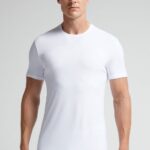 Apparel CA Intimissimi Men Microfibre T-Shirt 001-White DD6R6T455