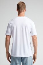 Apparel CA Intimissimi Men Regular-Fit Extra-fine Supima Cotton T-Shirt 001-White DD6R6T182 - Image 3