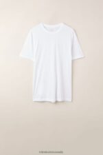 Apparel CA Intimissimi Men Regular-Fit Extra-fine Supima Cotton T-Shirt 001-White DD6R6T182 - Image 4