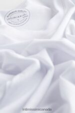 Apparel CA Intimissimi Men Short Sleeve Round Neck T Shirt in Supima Cotton 001-White DD6R6T320 - Image 4