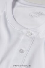 Apparel CA Intimissimi Men Short-Sleeved Supima Cotton Shirt 001-White DD6R6T234 - Image 5