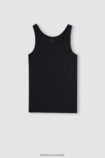Apparel CA Intimissimi Men Sleeveless Vest Top with Round Neck 019-Black DD6R6T275 - Image 3