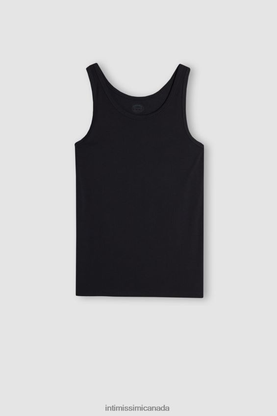 Apparel CA Intimissimi Men Sleeveless Vest Top with Round Neck 019-Black DD6R6T275 - Image 3
