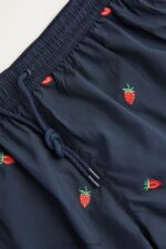 Apparel CA Intimissimi Men Strawberry-Embroidered Swim Shorts 252J-Strawberry Embroidery Deep Blue DD6R6T430 - Image 5