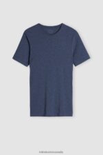 Apparel CA Intimissimi Men Stretch Supima Cotton T-Shirt 5210-Denim Blue Blend DD6R6T267 - Image 3