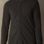 Apparel CA Intimissimi Men Washed Collection Cotton Pique Shirt 042J-Washed Grey DD6R6T205