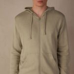 Apparel CA Intimissimi Men Washed Collection Zip-Up Sweatshirt 166J-Sand-Colored Beige DD6R6T188