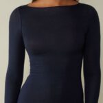 Apparel CA Intimissimi Women Boat Neck Modal Cashmere Ultralight Jumper 1467-Intense Blue DD6R6T1438