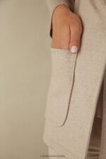 Apparel CA Intimissimi Women Cotton Interlock Buttoned Jacket 3041-Bianco DD6R6T1360 - Image 3