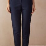 Apparel CA Intimissimi Women Full-Length Trousers with Pockets 1467-Intense Blue DD6R6T1329