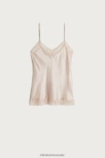 Apparel CA Intimissimi Women Lace and Silk Top 2280-Pink Silk DD6R6T1477 - Image 6