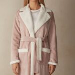Apparel CA Intimissimi Women Lady from the Mountains Negligee 144J-Antique Pink DD6R6T1586
