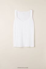 Apparel CA Intimissimi Women Linen Camisole 001-White DD6R6T1311 - Image 5
