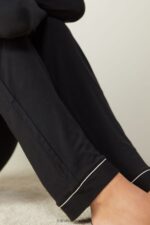 Apparel CA Intimissimi Women Long Micromodal Trousers 019-Black DD6R6T1671 - Image 4