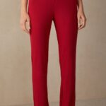 Apparel CA Intimissimi Women Long Micromodal Trousers 1473-Red DD6R6T1653