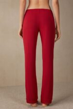 Apparel CA Intimissimi Women Long Micromodal Trousers 1473-Red DD6R6T1653 - Image 4