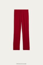 Apparel CA Intimissimi Women Long Micromodal Trousers 1473-Red DD6R6T1653 - Image 5