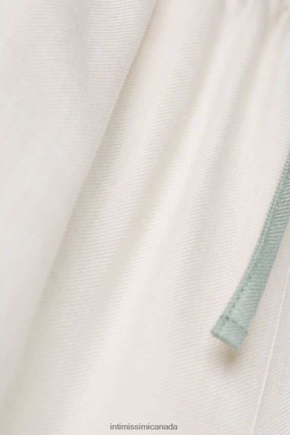 Apparel CA Intimissimi Women Lost in Fields Full-Length Plain-Weave Modal Trousers 230J-Vanilla Ivory Melange DD6R6T1568 - Image 6