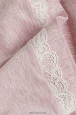 Apparel CA Intimissimi Women Modal Shorts with Lace Details 008J-Light Pink Melange DD6R6T1637 - Image 6