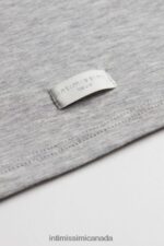 Apparel CA Intimissimi Women Natural Cotton Strappy Top 031-Light Grey Melange DD6R6T1485 - Image 7