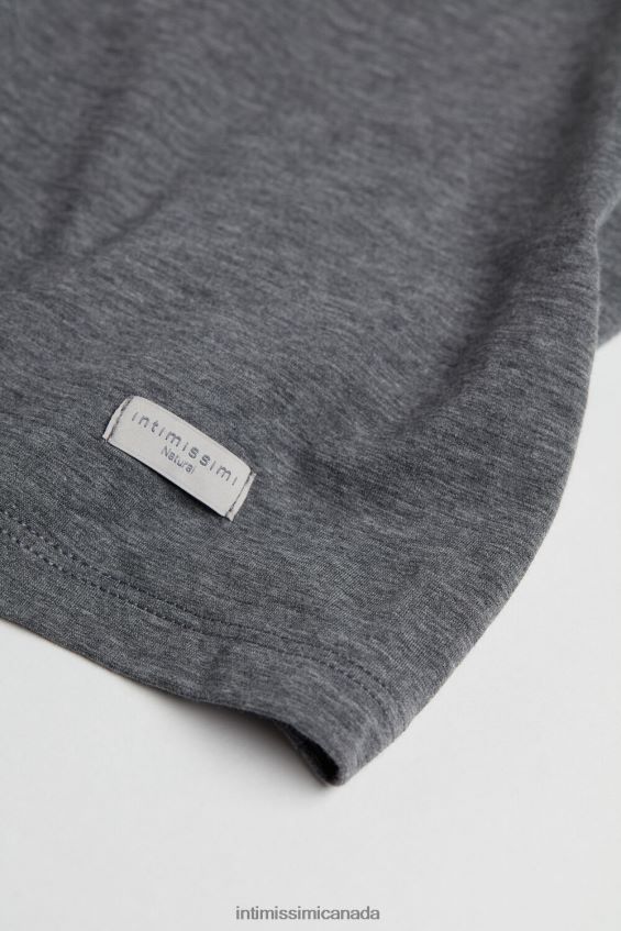 Apparel CA Intimissimi Women Natural Cotton Strappy Top 616I-Cloud Grey Blend DD6R6T1409 - Image 6