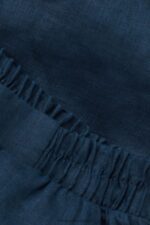 Apparel CA Intimissimi Women Plain-Weave Linen Trousers 243J-Sailor Blue DD6R6T1298 - Image 6