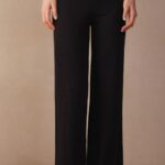 Apparel CA Intimissimi Women Pretty Flowers Full-Length Modal Trousers 9887-Black/Ivory DD6R6T1657