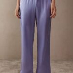 Apparel CA Intimissimi Women Silk Satin Trousers 212J-Sweet Lavender DD6R6T1556