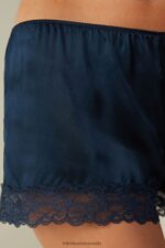 Apparel CA Intimissimi Women Silk Shorts 1467-Intense Blue DD6R6T1667 - Image 3