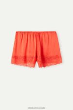 Apparel CA Intimissimi Women Silk Shorts 219J-Flame Scarlet DD6R6T1564 - Image 5