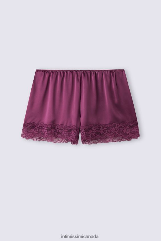 Apparel CA Intimissimi Women Silk Shorts 345J-Purple Wine DD6R6T1497 - Image 5
