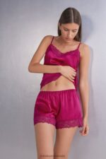 Apparel CA Intimissimi Women Silk Shorts 348J-Purple Orchid DD6R6T1496 - Image 2