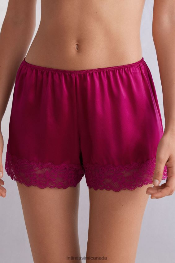 Apparel CA Intimissimi Women Silk Shorts 348J-Purple Orchid DD6R6T1496 - Image 1