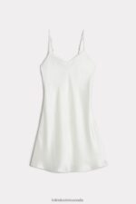 Apparel CA Intimissimi Women Silk Slip 2127-Powder White DD6R6T1250 - Image 6