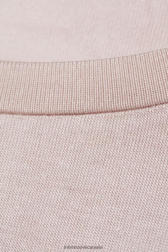 Apparel CA Intimissimi Women Simple Elegance Long-Sleeved Modal Jumper 227J-Silk Pink/Powder White DD6R6T1571 - Image 6