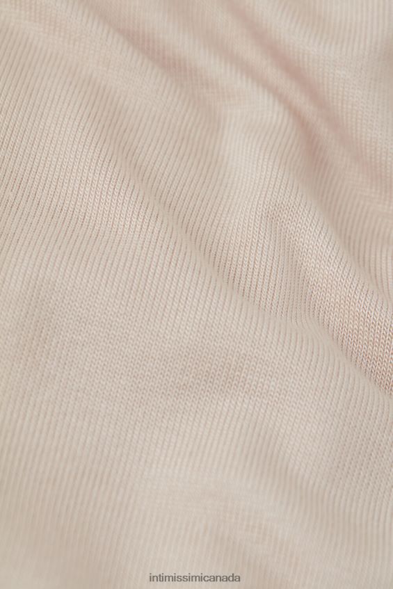 Apparel CA Intimissimi Women Simple Elegance Nightdress 227J-Silk Pink/Powder White DD6R6T1573 - Image 6
