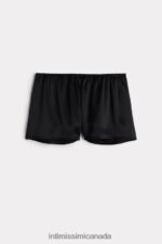 Apparel CA Intimissimi Women Smooth Silk-Satin Shorts 019-Black DD6R6T1676 - Image 5