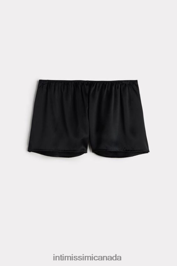 Apparel CA Intimissimi Women Smooth Silk-Satin Shorts 019-Black DD6R6T1676 - Image 5