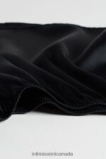 Apparel CA Intimissimi Women Smooth Silk-Satin Shorts 019-Black DD6R6T1676 - Image 6