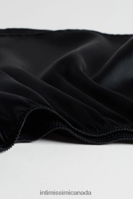 Apparel CA Intimissimi Women Smooth Silk-Satin Shorts 019-Black DD6R6T1676 - Image 6