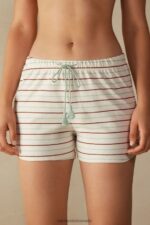 Apparel CA Intimissimi Women Spices Garden Cotton Jersey Shorts 004J-Riga Spices Garden DD6R6T1628