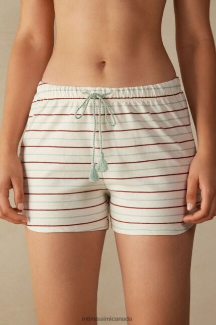 Apparel CA Intimissimi Women Spices Garden Cotton Jersey Shorts 004J-Riga Spices Garden DD6R6T1628