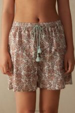 Apparel CA Intimissimi Women Spices Garden Cotton Shorts 994I-St.Spices Garden DD6R6T1626
