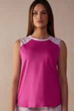Apparel CA Intimissimi Women Strawberry Milkshake Ultrafresh Supima Cotton Vest Top 206J-Valentine Pink DD6R6T1540