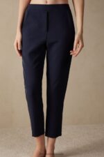 Apparel CA Intimissimi Women Trousers with Pockets 1467-Intense Blue DD6R6T1425