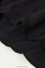 Apparel CA Intimissimi Women Ultralight Modal with Cashmere V-Neck Top 019-Black DD6R6T1356 - Image 6